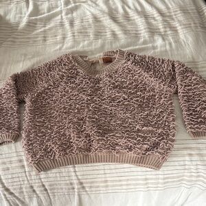 POLL Loopy Chennille Sweater - Taupe